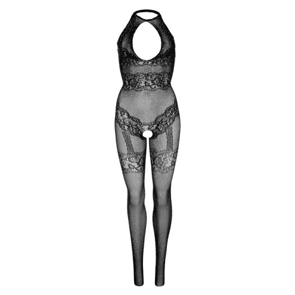 LEG AVENUE - BODYSTOCKING DE RED SIN COSTURAS TALLA ÚNICA - NEGRO - Imagen 3