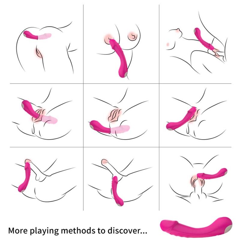 ARMONY - DILDO VIBRATOR G-SPOT SILICONE FUCHSIA - Imagen 2