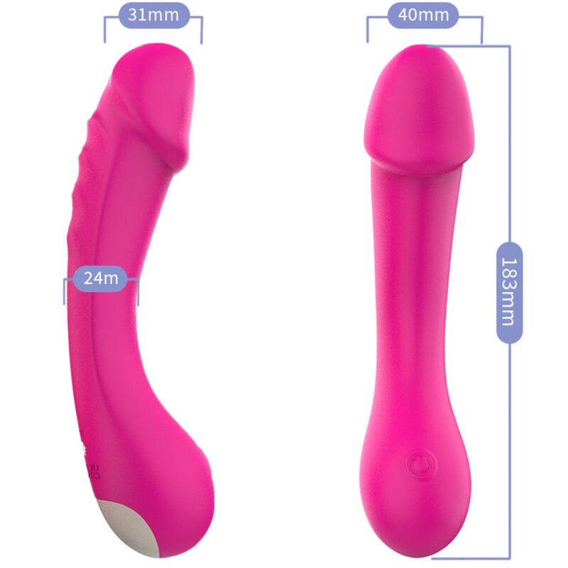 ARMONY - DILDO VIBRATOR G-SPOT SILICONE FUCHSIA - Imagen 3