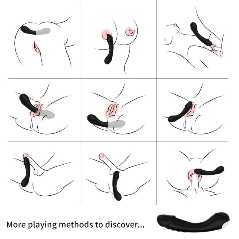 ARMONY - DILDO VIBRATOR G-SPOT SILICONE BLACK - Imagen 2