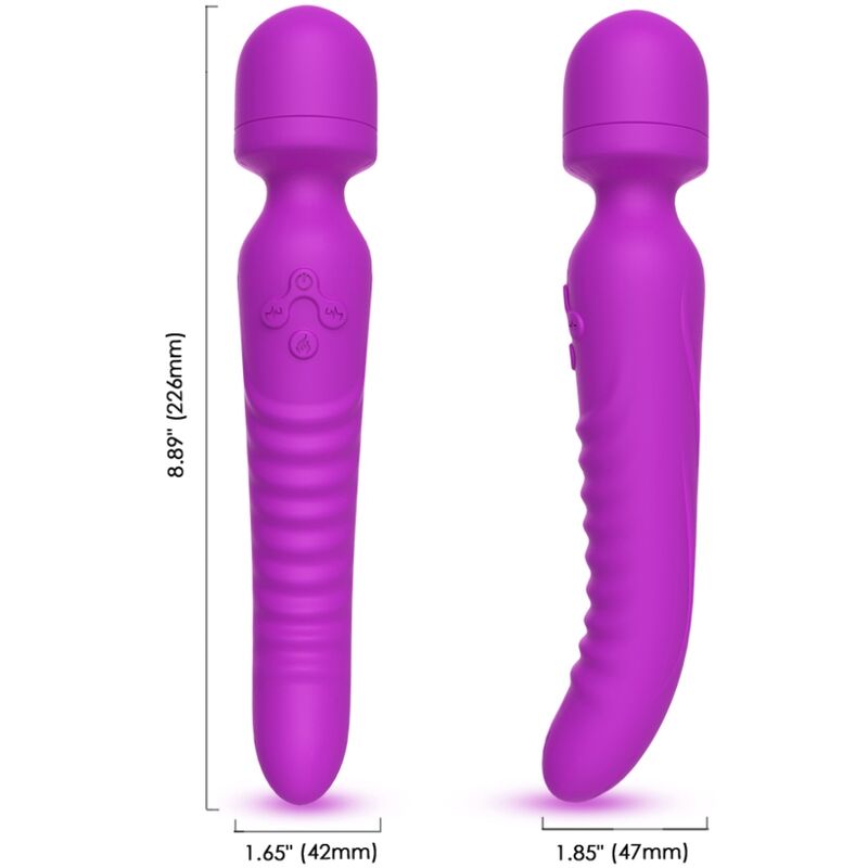 ARMONY - MISSION MASSAGER VIBRATOR HEAT EFFECT PURPLE - Imagen 2