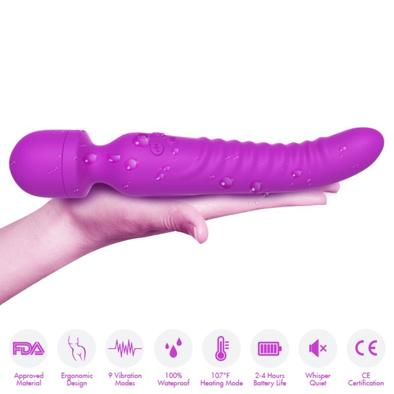 ARMONY - MISSION MASSAGER VIBRATOR HEAT EFFECT PURPLE - Imagen 3
