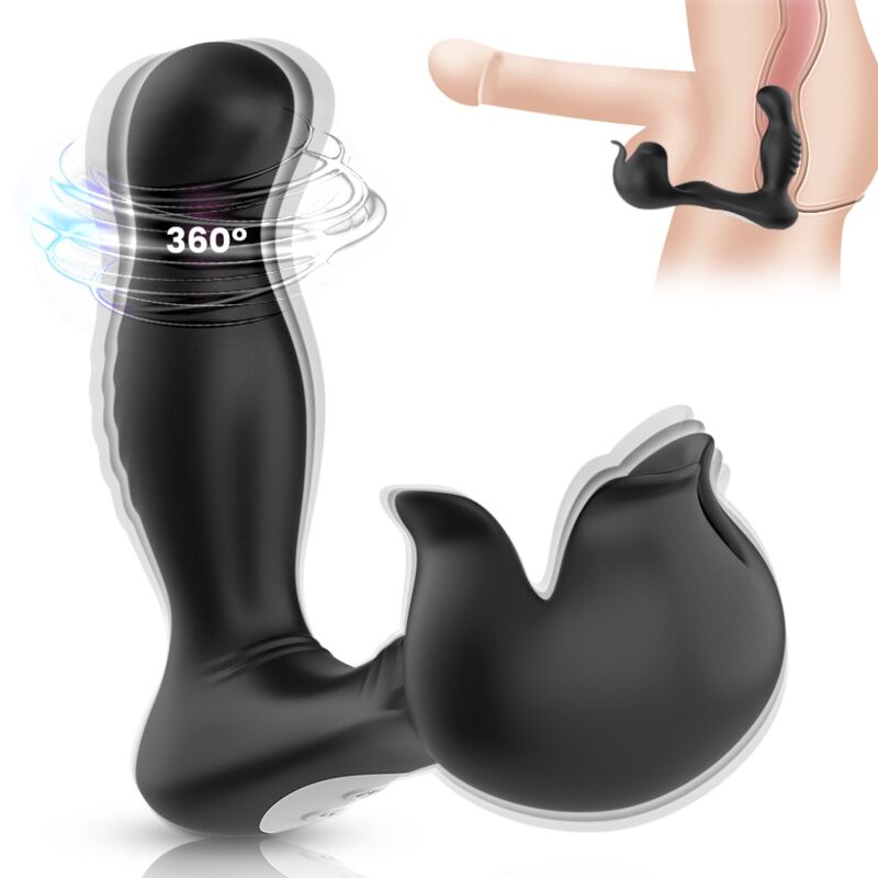 ARMONY - SURROUND VIBRATOR ANAL STIMULATOR TESTICULOS REMOTE CONTROL BLACK - Imagen 2