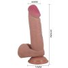 PRETTY LOVE - SLIDING SKIN SERIES DILDO REALÍSTICO CON VENTOSA PIEL DESLIZANTE NATURAL 20.5 CM - Imagen 4