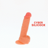 CYBER SILICOCK - ANSEL REALÍSTICO SILICONA LÍQUIDA 15.5 CM -O- 2.9 CM