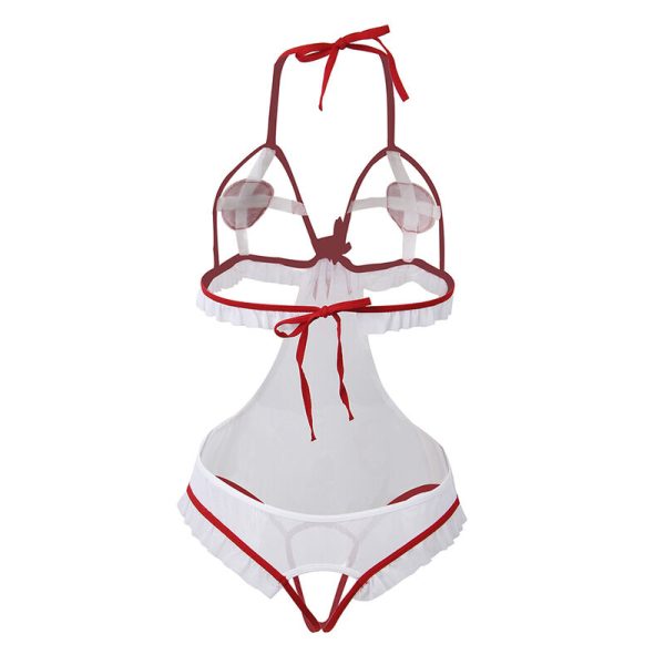 SUBBLIME - DISFRAZ DE ENFERMERA SEXY SIN ENTREPIERNA S/M - Imagen 5