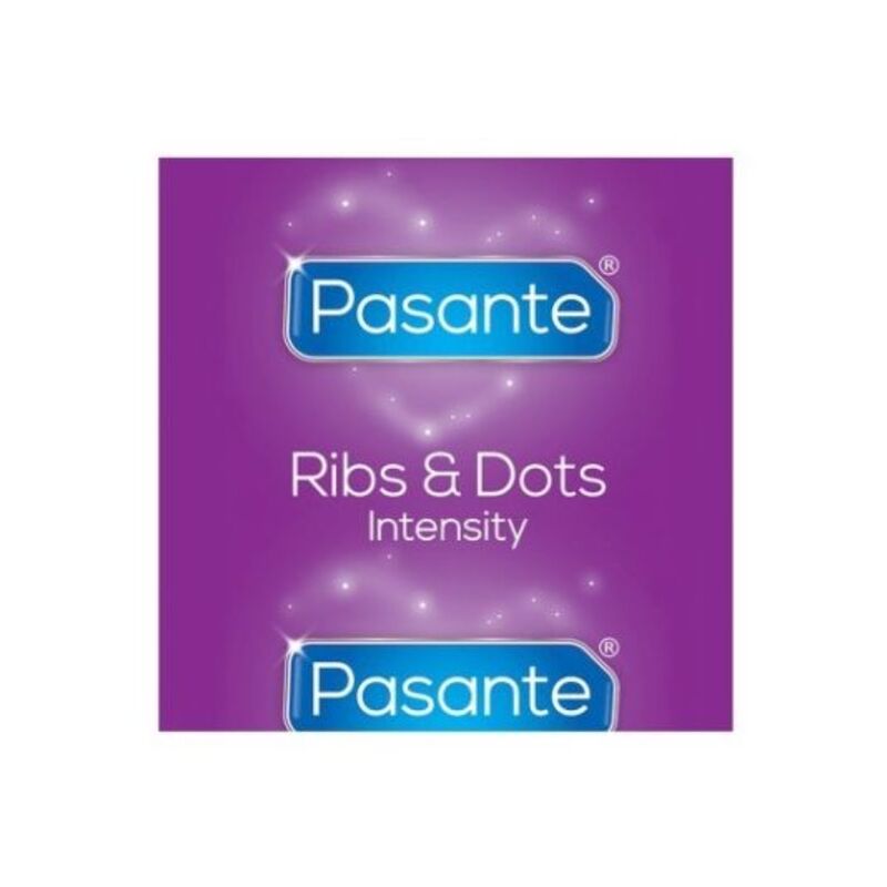 PASANTE - RIBS DOTS PRESERVATIVOS INTENSITY 144 UNIDADES - Imagen 2