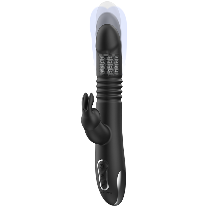 BLACKSILVER - KENJI VIBRADOR RABBIT UP DOWN COMPATIBLE CON WATCHME - Imagen 3