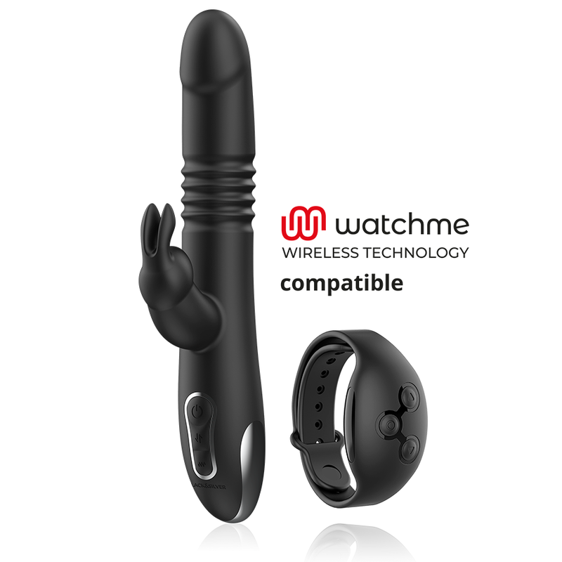 BLACKSILVER - KENJI VIBRADOR RABBIT UP DOWN COMPATIBLE CON WATCHME - Imagen 2
