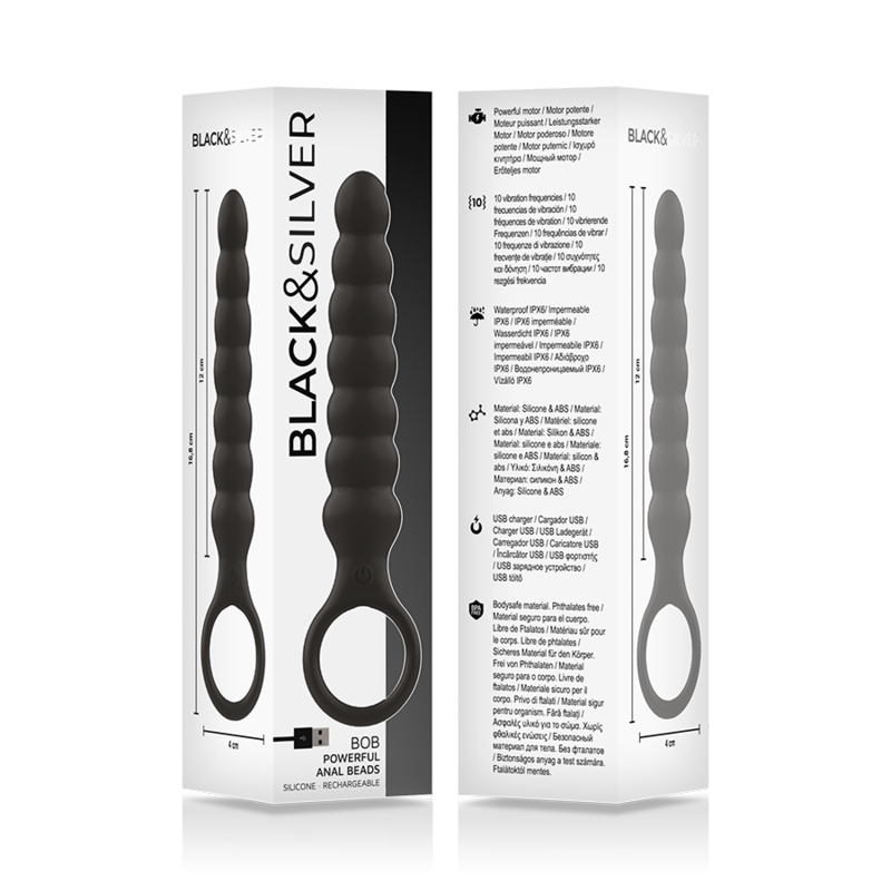 BLACKSILVER - BOB POWERFUL SILICONE ANAL DILATOR - Imagen 5