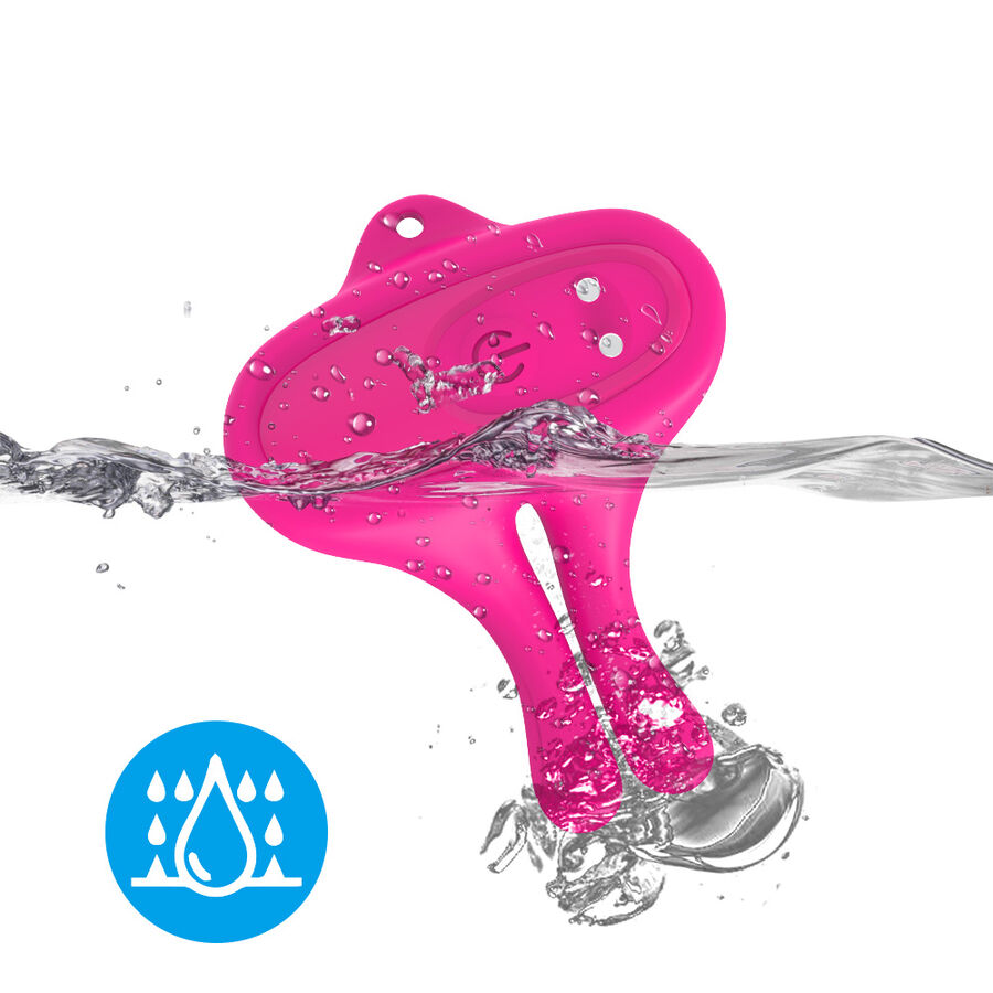ARMONY - RABBIT SHAPE VIBRATION MAGNETIC NIPPLE CLAMPS PINK - Imagen 4