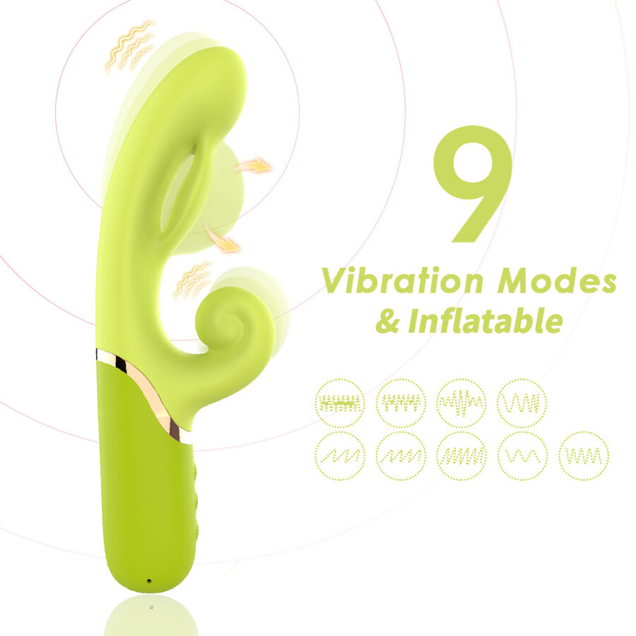 ARMONY - INFLABE POINT A TO STIMULATOR VIBRATOR GREEN - Imagen 3