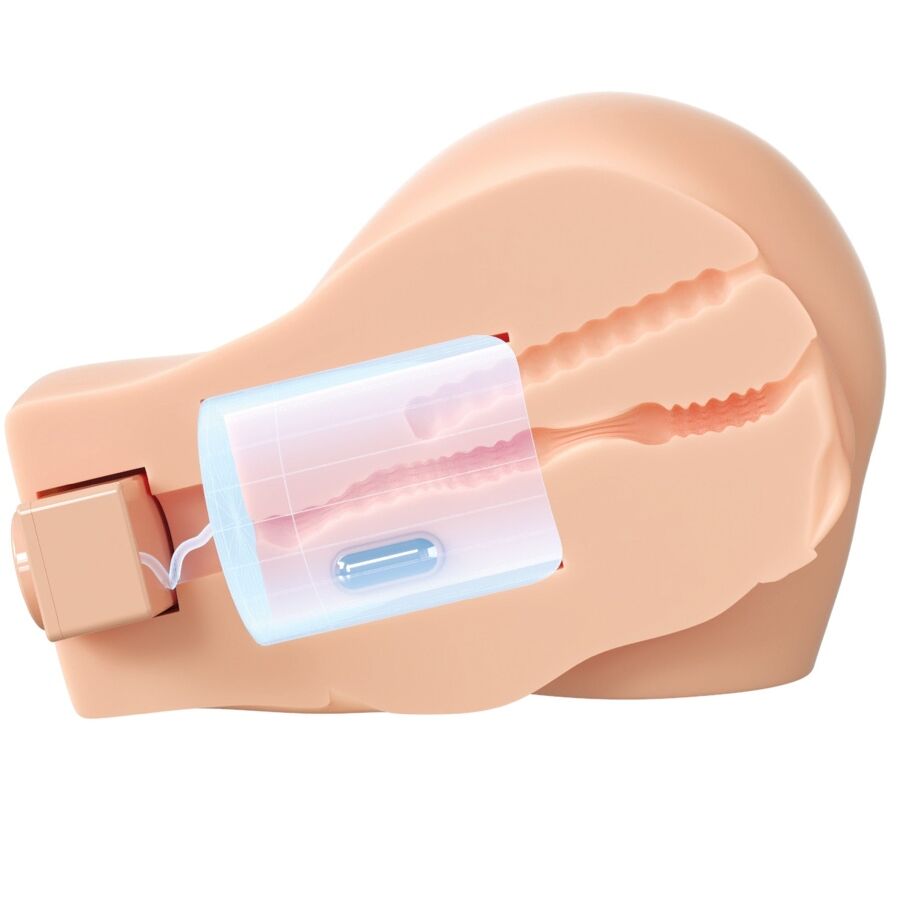 PDX ELITE - BACK THAT ASS UP REALISTIC VIBRATING VAGINA AND ANUS MASTURBATOR - Imagen 4