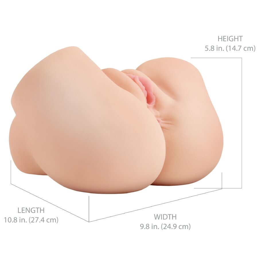 PDX ELITE - BACK THAT ASS UP REALISTIC VIBRATING VAGINA AND ANUS MASTURBATOR - Imagen 5