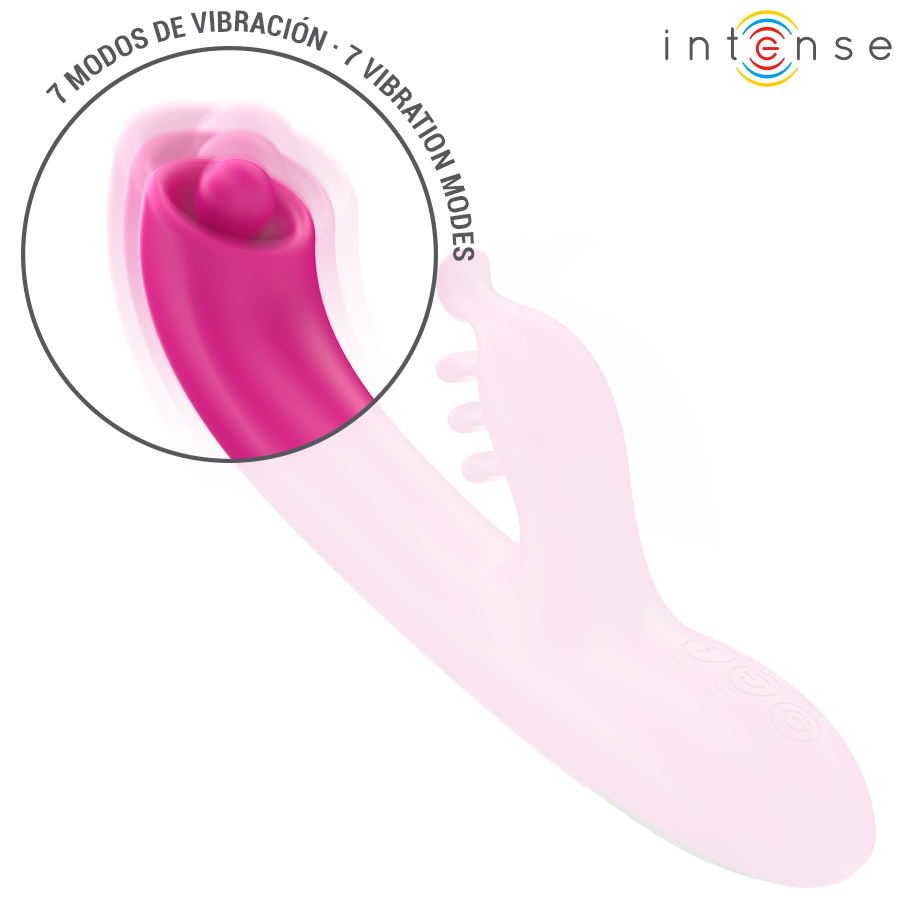 INTENSE - CHRISTINA VIBRADOR MULTIFUNCIÓN RABBIT 22.5 CM ROSA - Imagen 4