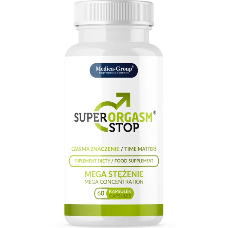 MEDICA GROUP - SUPER ORGASM STOP RETARDANTE PARA HOMBRE 60 CÁPSULAS