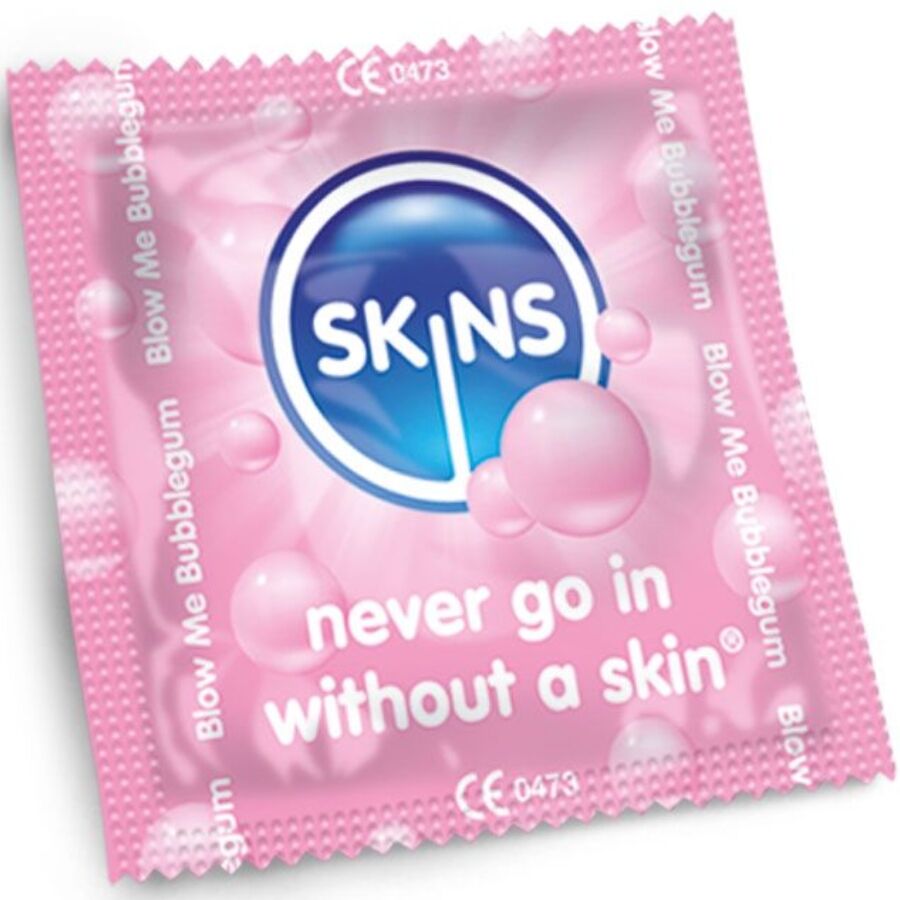 SKINS - PRESERVATIVOS PREMIUM SABOR CHICLE PACK 4 - Imagen 3