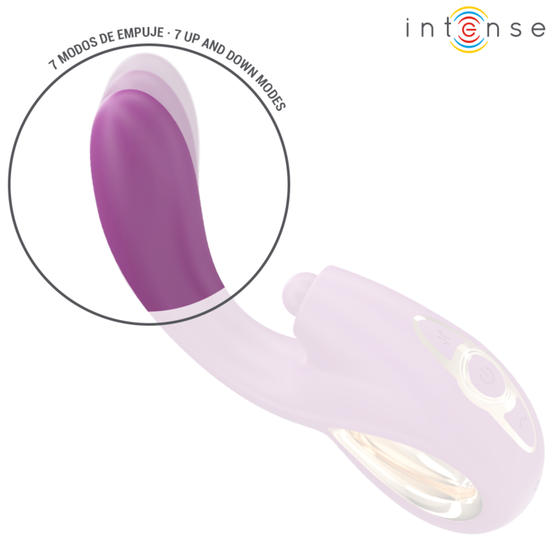INTENSE - LALI VIBRADOR PUNTO G MULTIFUNCIÓN ESTIMULACIÓN EMPUJE VIBRACIÓN MORADO - Imagen 4