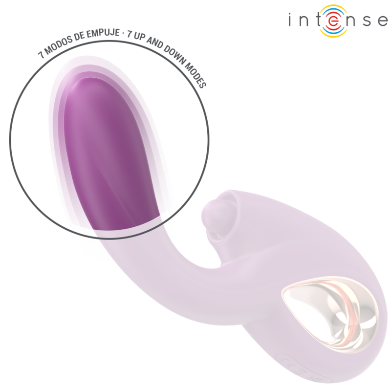 INTENSE - LALI VIBRADOR PUNTO G MULTIFUNCIÓN ESTIMULACIÓN EMPUJE VIBRACIÓN MORADO - Imagen 5