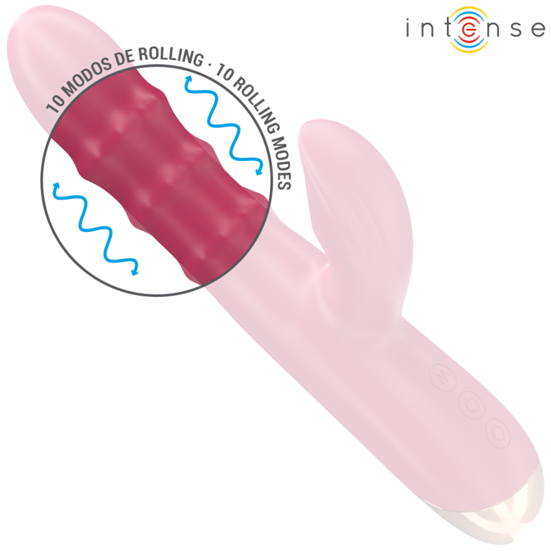 INTENSE - CHLOE VIBRADOR MULTIFUNCIÓN 3 EN 1 ROJO - Imagen 3