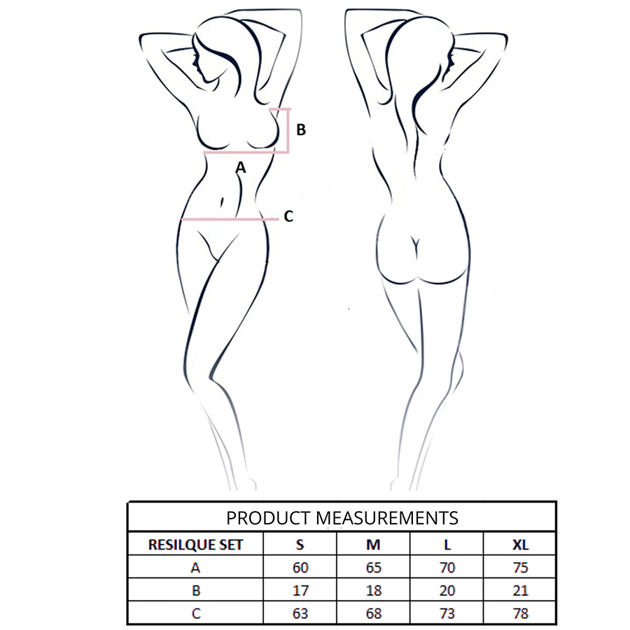 PASSION - RESILQUE SET SUJETADOR + TANGA BLANCO L/XL - Imagen 4