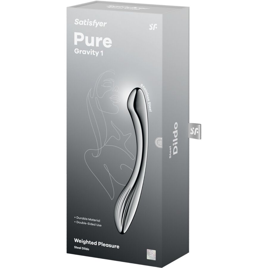 SATISFYER - PURE GRAVITY 1 DILDO ACERO INOXIDABLE DOBLE USO - Imagen 5