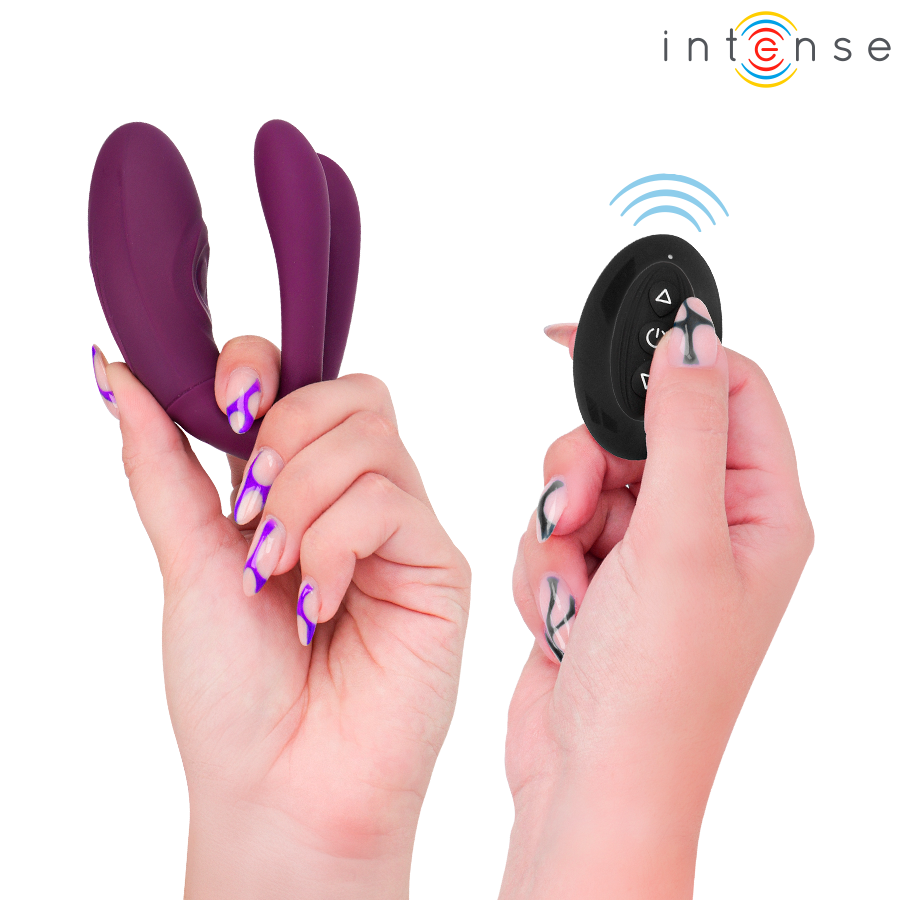 INTENSE - SANDRA VIBRADOR ESTIMULADOR DE PINZAS CON GOLPETEO CONTROL REMOTO - Imagen 2