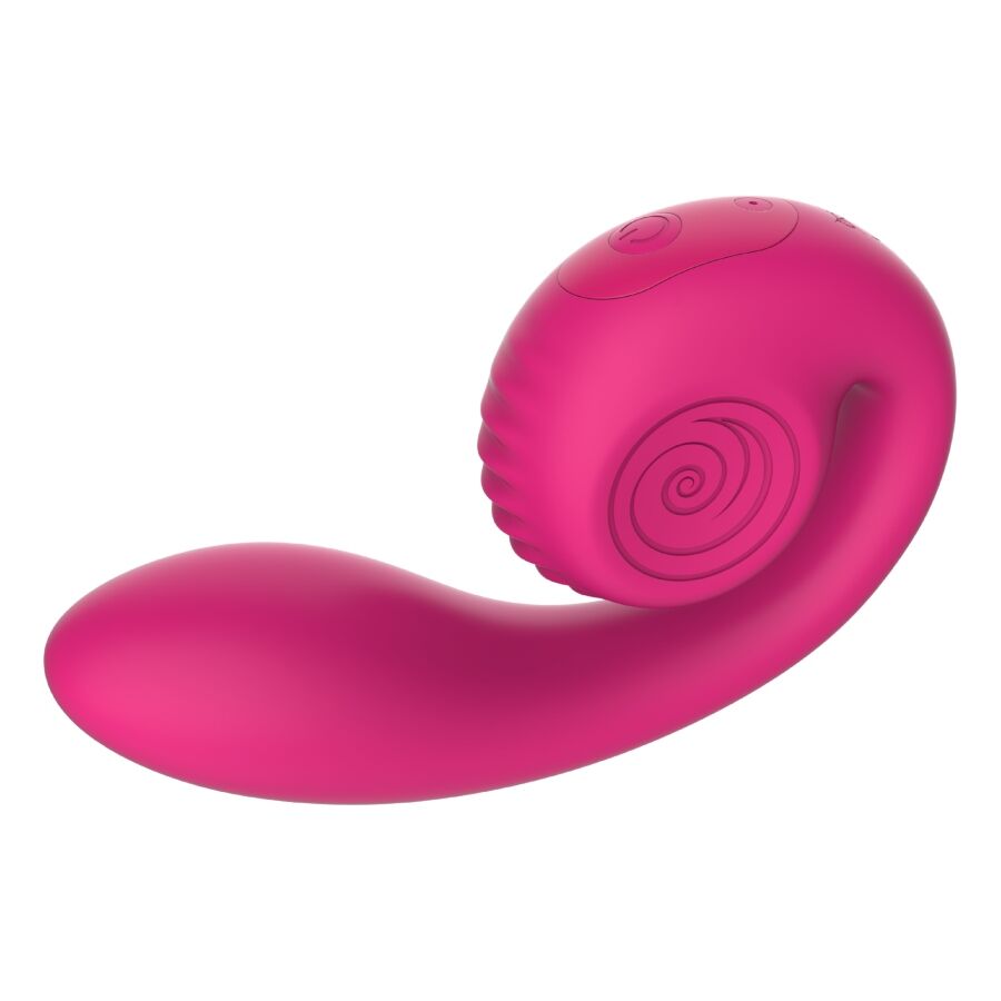 SNAIL VIBE - GIZI LITE VIBRADOR DUAL PUNTO G Y CLÍTORIS ROSA - Imagen 2