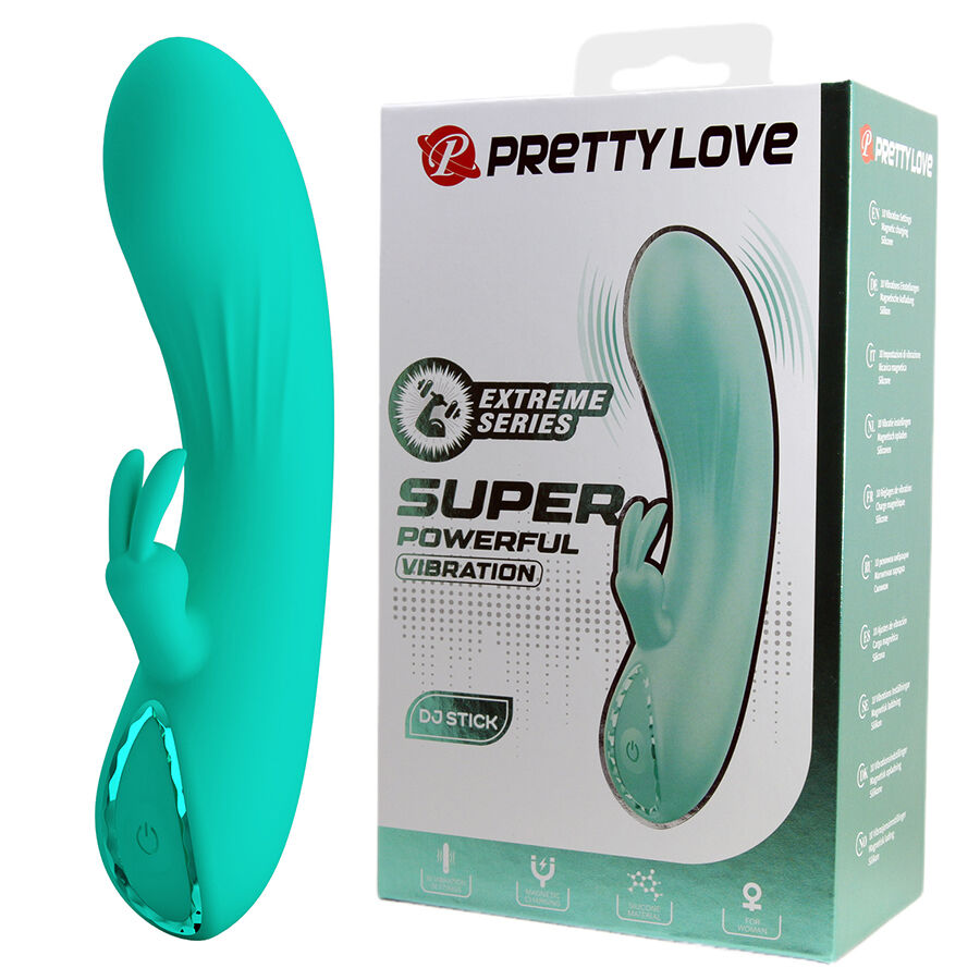 PRETTY LOVE- DJ STICK VIBRADOR PUNTO G TURQUESA