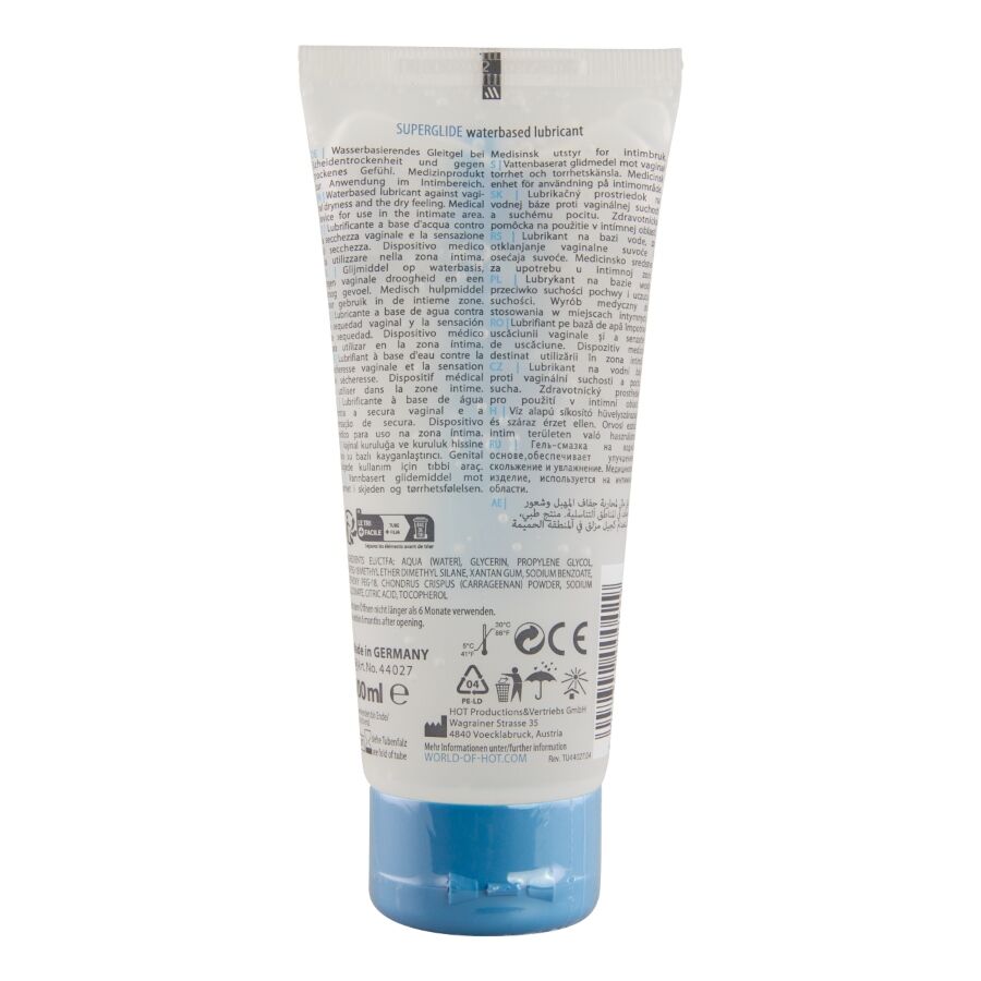 HOT - SUPERGLIDE LIQUID PLEASURE WATERBASED LUBRICANT 100 ML - Imagen 2