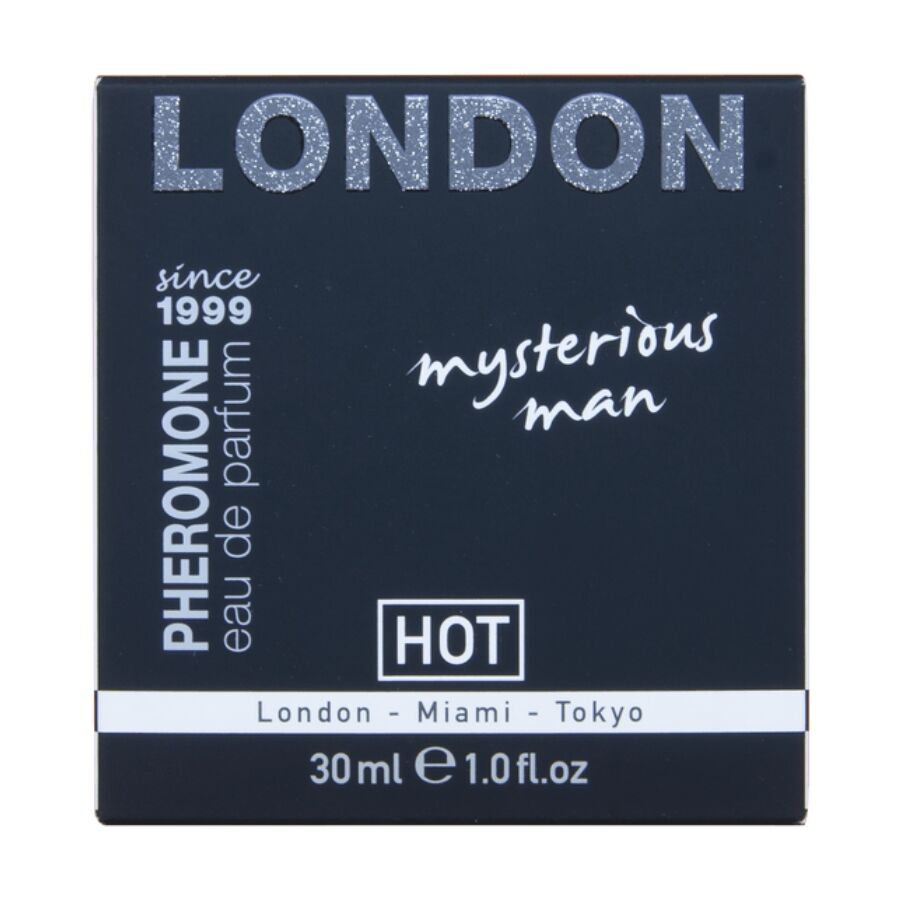 HOT - PERFUME CON FEROMONAS LONDON MYSTERIOUS HOMBRE 30 ML - Imagen 2