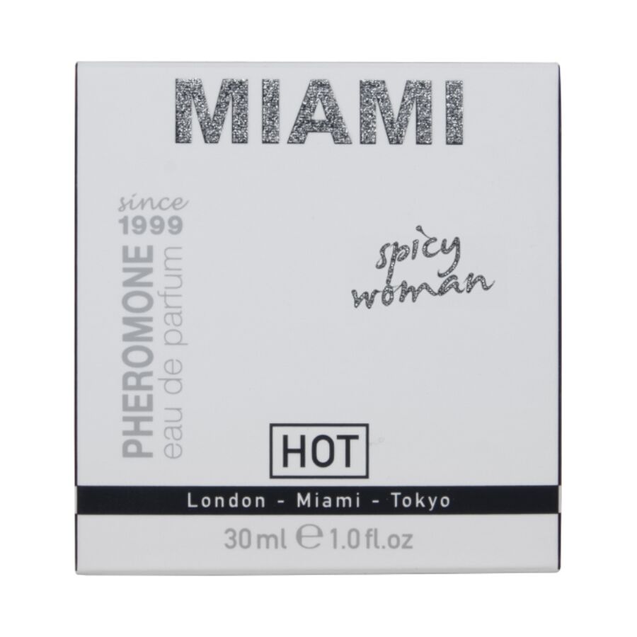 HOT - PERFUME CON FEROMONAS MIAMI SPICY MUJER 30 ML - Imagen 2