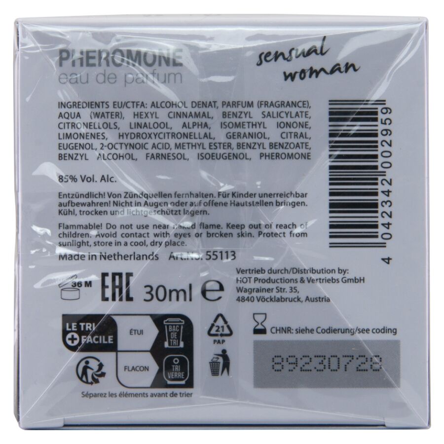 HOT - PERFUME CON FEROMONAS TOKYO SENSUAL MUJER 30 ML - Imagen 5