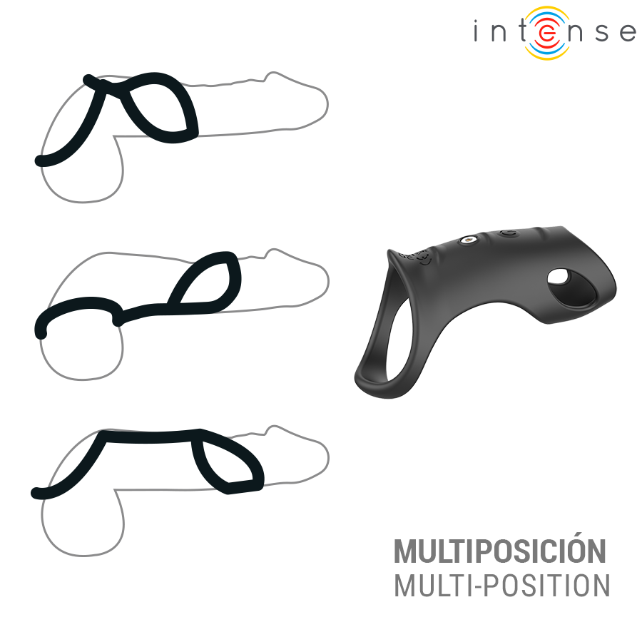 INTENSE - JEROME ADJUSTABLE VIBRATING PENIS RING MODEL 12 - Imagen 3