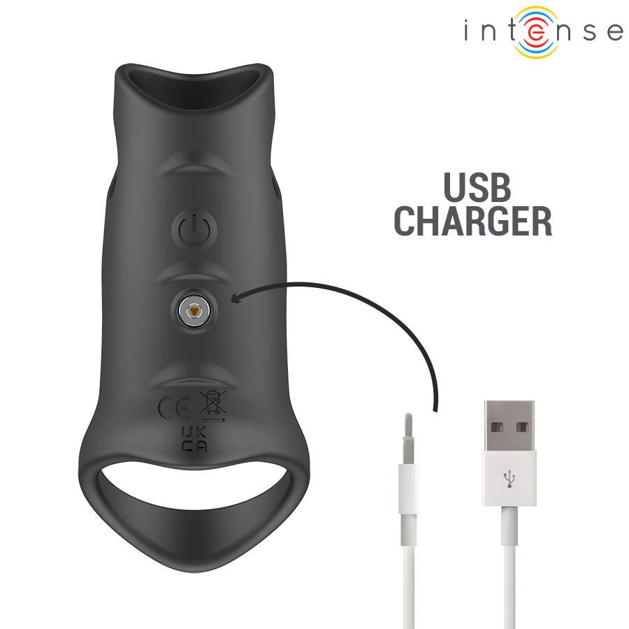 INTENSE - JEROME ADJUSTABLE VIBRATING PENIS RING MODEL 12 - Imagen 5