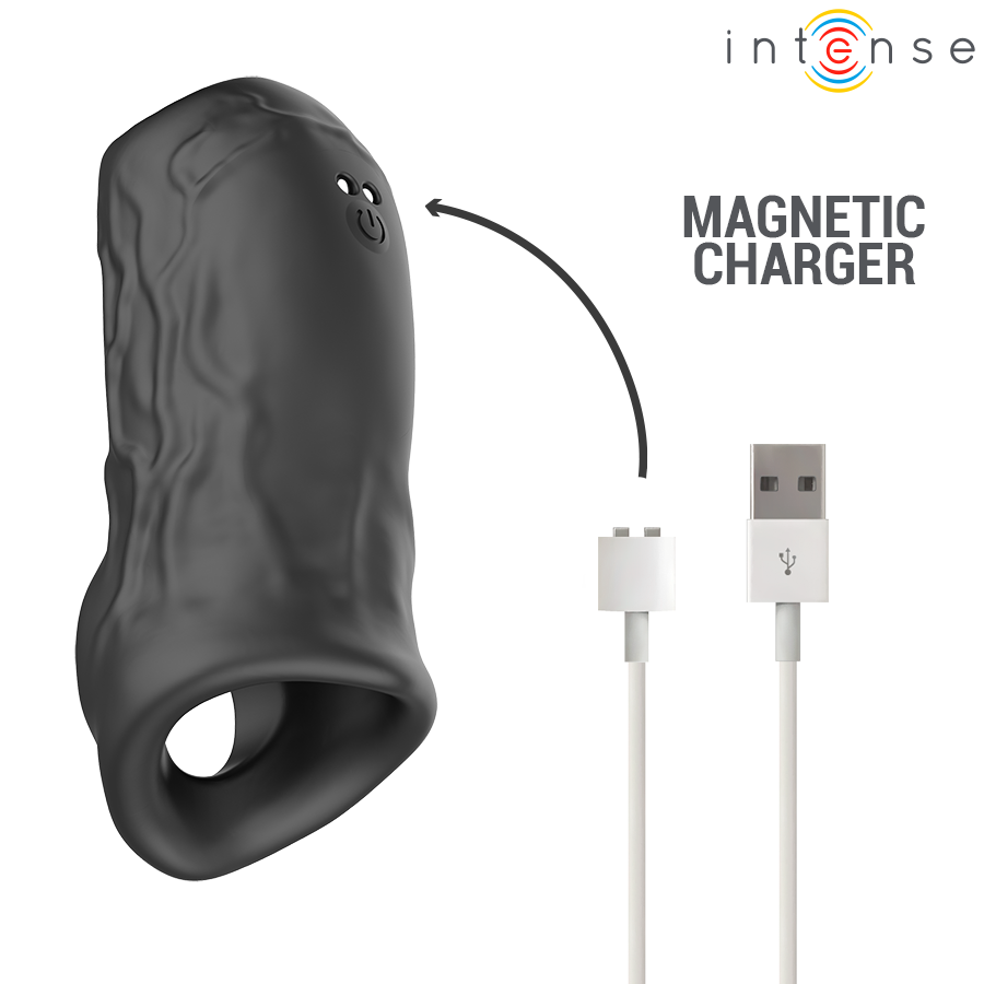 INTENSE - SEAN VIBRATING ADJUSTABLE PENIS RING MODEL 13 - Imagen 5