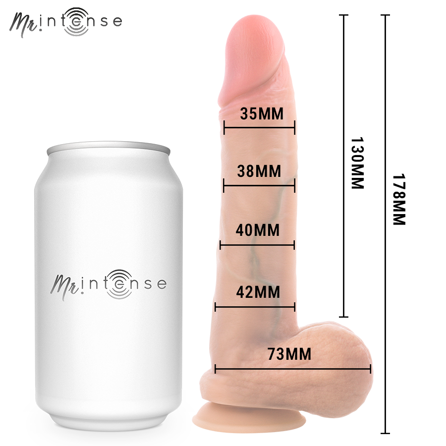 MR INTENSE - GARY S ULTRA-REALISTIC SILICONE COCK WITH TESTICLES 17.8 CM -Ø- 4.2 CM - Imagen 5