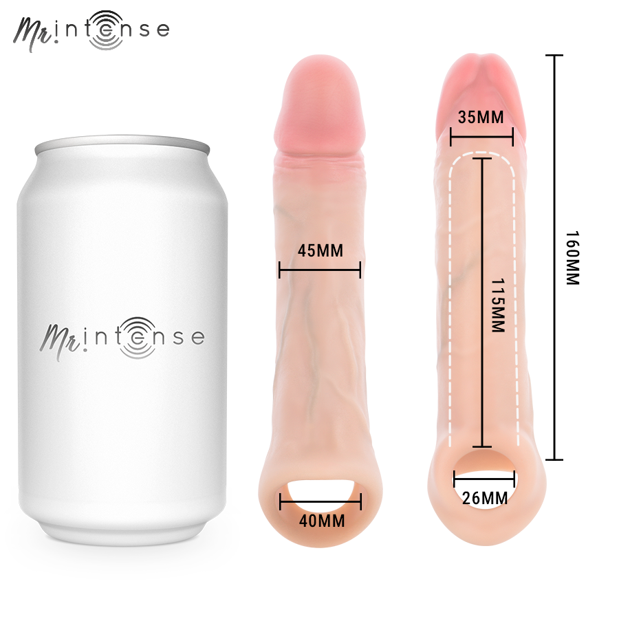 MR INTENSE - SIMON L SILICONE PENIS COVER 16 CM -Ø- 4.5 CM - Imagen 5