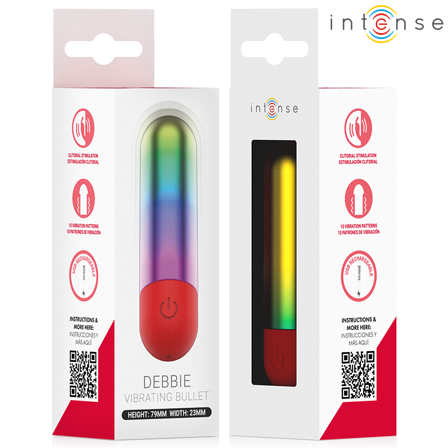 INTENSE - DEBBIE RAINBOW CLITORIS VIBRATING BULLET - Imagen 5