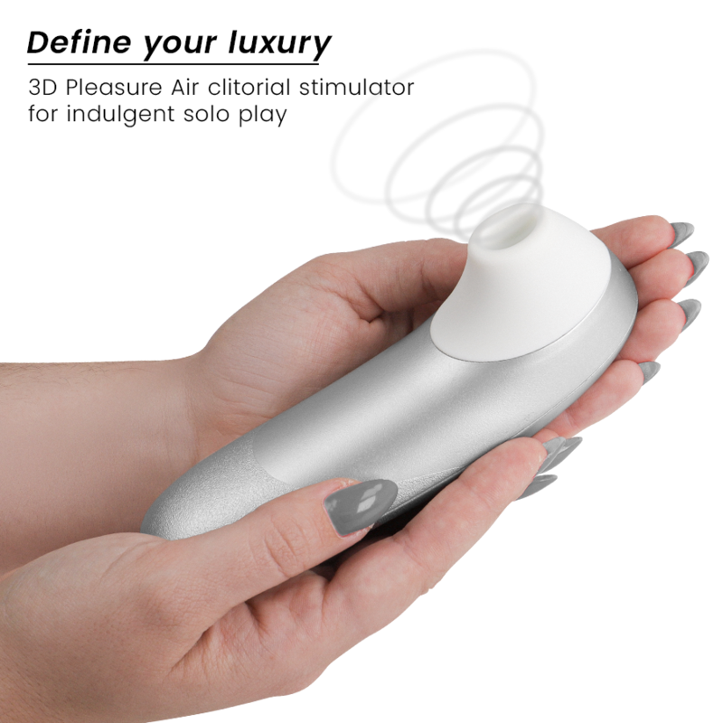 WOMANIZER - PRO VIBRANT CLITORAL STIMULATOR SILVER GREY - Imagen 3