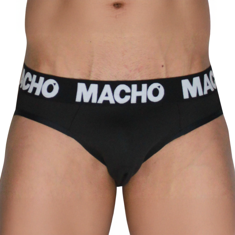 MACHO - MCH007 SLIP CLÁSICO NEGRO + NEGRO S - Imagen 2