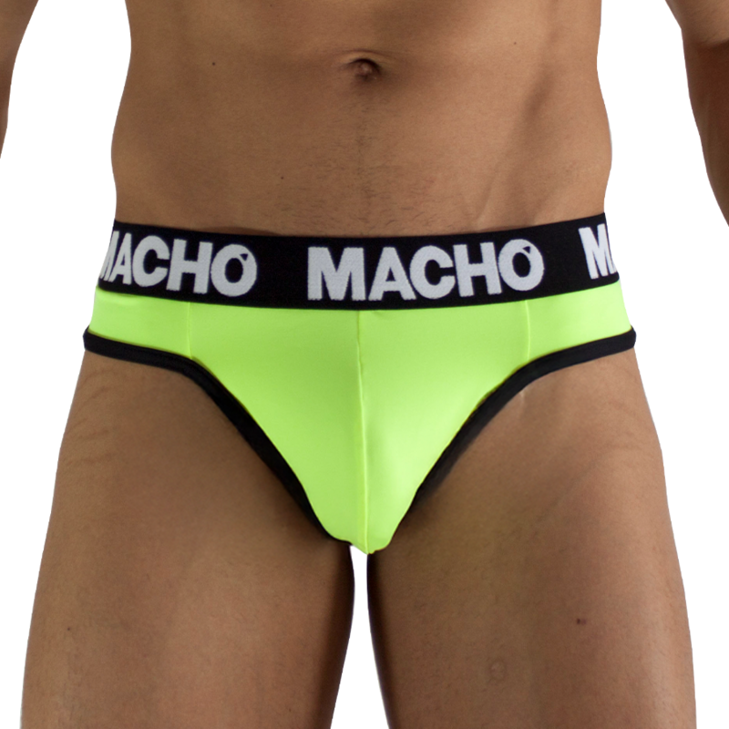 MACHO - MTG001 FLUORESCENT YELLOW THONG SIZE S - Imagen 2