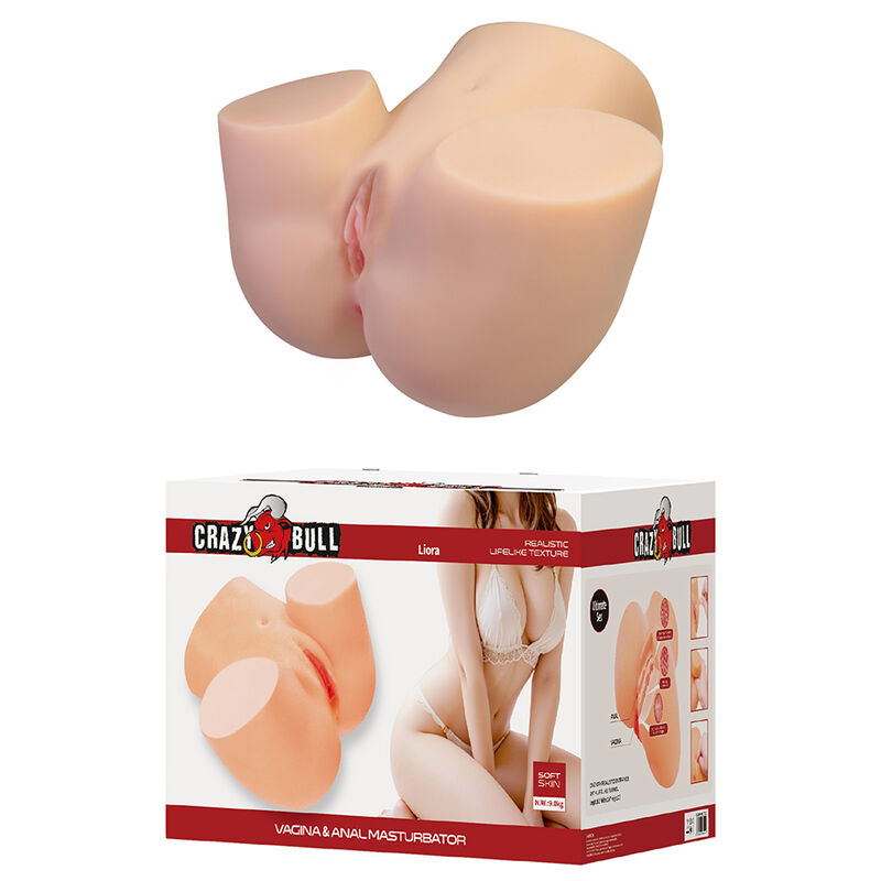 CRAZY BULL - LIORA XXL DOUBLE VAGINAL AND ANAL VIBRATING MASTURBATOR