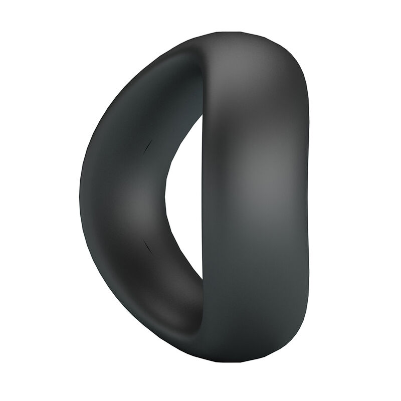 CRAZY BULL - VALEN ERGONOMIC SILICONE COCK RING BLACK - Imagen 4
