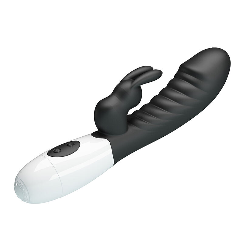 PRETTY LOVE - NAUGHTY BUNNY 30 FUNCTION RABBIT VIBRATOR BLACK - Imagen 2