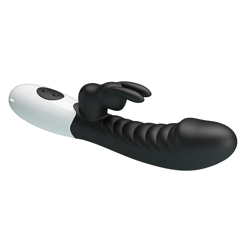 PRETTY LOVE - NAUGHTY BUNNY 30 FUNCTION RABBIT VIBRATOR BLACK - Imagen 4