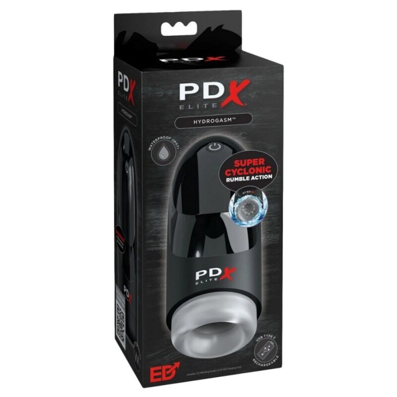 PDX ELITE - HYDROGASM CYCLONIC VIBRATING MASTURBATOR 20 CM - Imagen 4
