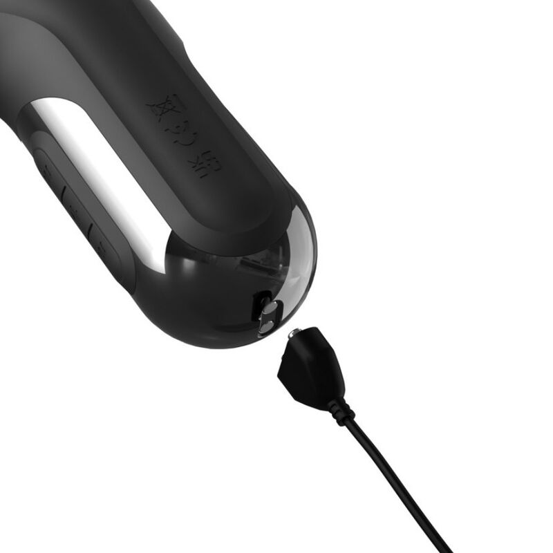 FETISH FANTASY SERIES - SONIX SILICONE THRUSTER RABBIT VIBRATOR BLACK - Imagen 5
