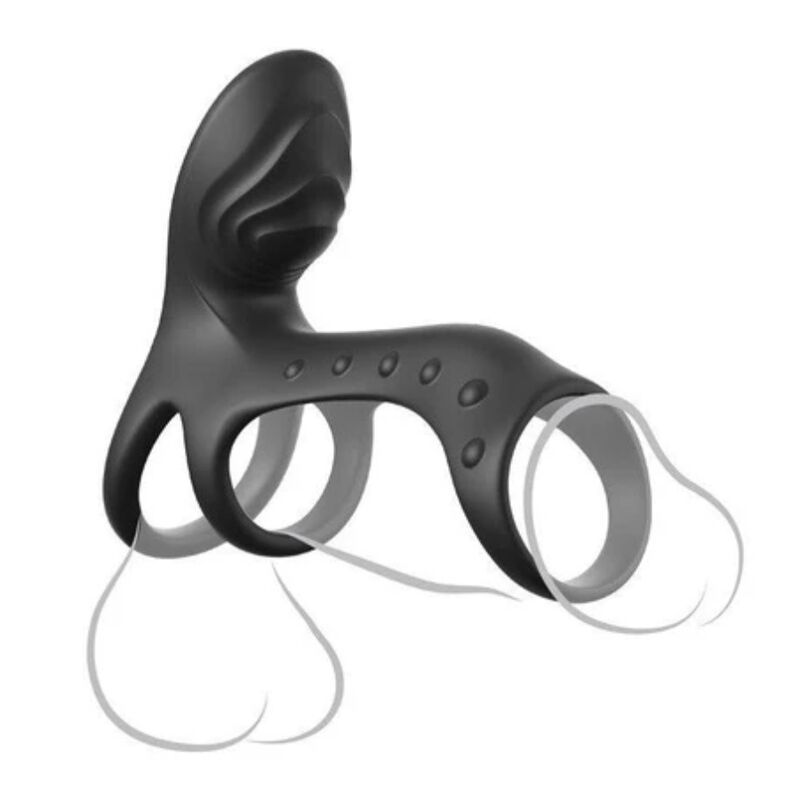 FANTASY C-RINGZ - ULTIMATE COUPLES CAGE PRO VIBRATING COCK RING 19.5 CM - Imagen 2