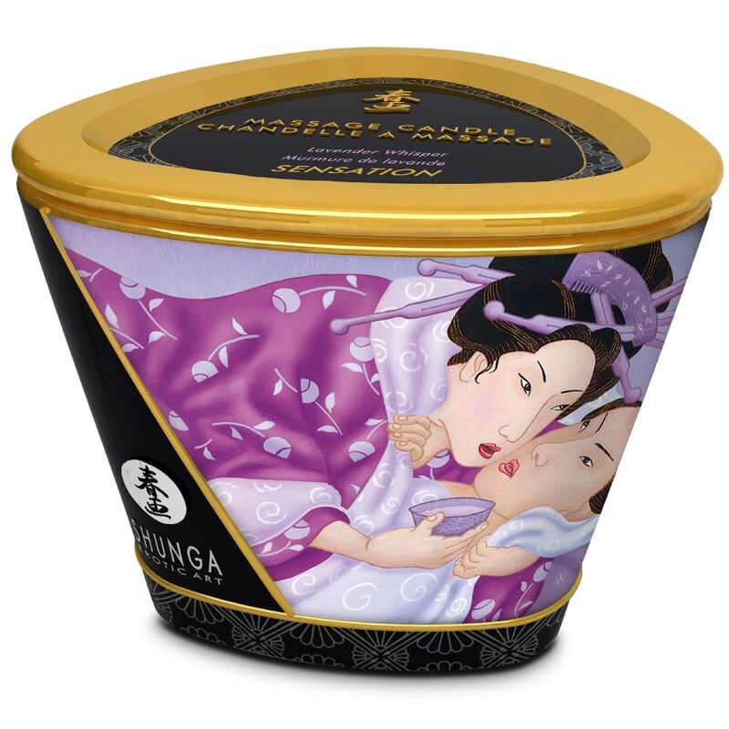 SHUNGA - MASSAGE CANDLE LAVANDER 170 ML - Imagen 3